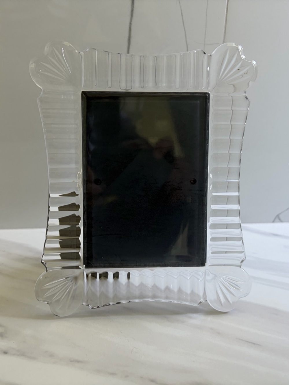VTG Marquis by Waterford Heart Crystal Photo Frame 5 x 3.5 Gift Love Decor